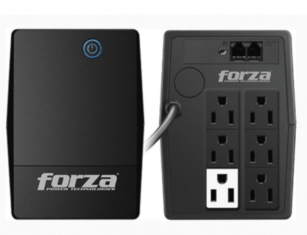 [NT-751] UPS FORZA 750VA/375 WATTS 6 SALIDAS