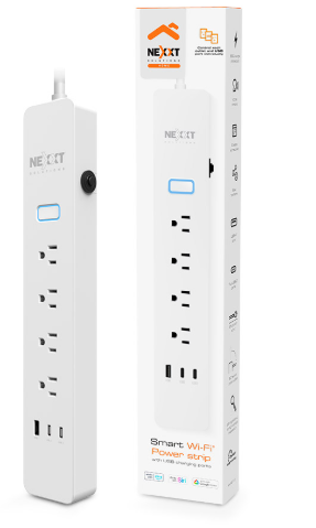 [NHP-E710] REGLETA INTELIGENTE NEXXT WIFI 4 SALIDAS Y 1 USB-A Y 2 USB-C