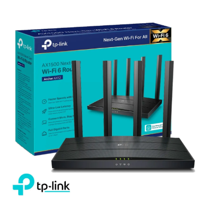 [ARCHER AX12] ROUTER GIGABIT TP-LINK  WIFI-6 AX1500 4 PUERTOS 4 ANTENAS