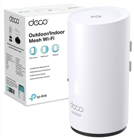 [Deco X50-OUTDOOR(1-pack)] ROUTER MESH TP-LINK DECO X50 OUTDOOR AX3000 1PACK WIFI 6 DOBLE BANDA POE