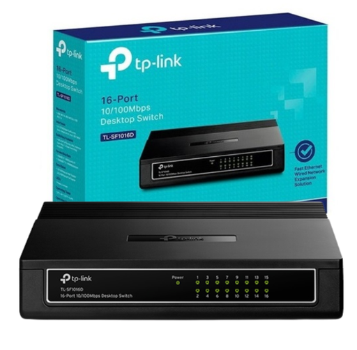 [TL-SF1016D] SWITCH TP-LINK 16 PUERTOS 10/100 MBPS DE ESCRITORIO