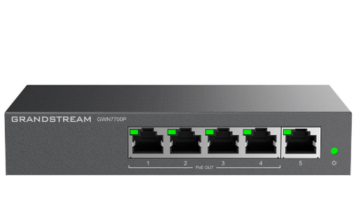 [GWN7700P] SWITCH GRANDSTREAM 5G  4POE 60W NO ADMIN