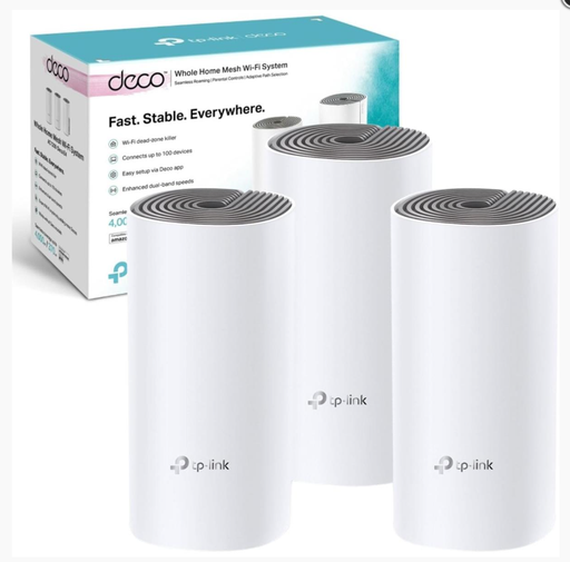 [DECO E4(3-PACK]] DECO TP-LINK E4 SISTEMA WI-FI EN MALLA PARA TODO EL HOGAR AC1200