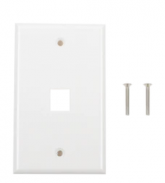 [SK-FP1P] TAPADERA DE PARED DE 1 PUERTO SKYLINK/COLOR BLANCO