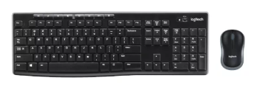 [MK270] TECLADO Y MOUSE INALAMBRICO LOGITECH MK270, SLIM/COLOR NEGRO