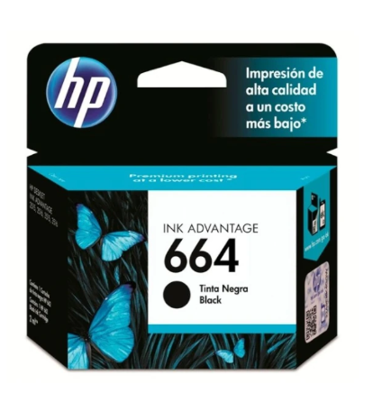 [F6V29AL] TINTA HP 664 NEGRO INK ADVANTAGE 1115/2135/3635/383/4535/4675