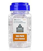 [180097] BOTE CONECTOR RJ45 CABLE MATTERS PASS CAT6, 200 PLUGS, SIN BLINDAJE