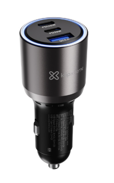 [KCC-140] CARGADOR DE CARRO KLIP XTREME 2USB-C 140W CARGA RAPIDA