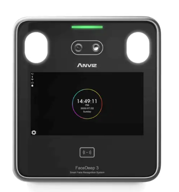 [FACEDEEP3] ANVIZ FACEDEEP3 CONTROL DE ACCESO Y ASISTENCIA RECONOCIMIENTO FACIAL ALMACENAMIENTO DE 6,000 USUARIOS 100,000 REGISTROS 12MG