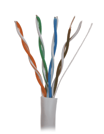[PFM920I-5EUN(UNIDAD)] CABLE DAHUA INTERIOR CAT5E UTP FULL 100% COBRE BLANCO UNIDAD POR METRO
