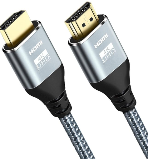 [X002UJHF3F] CABLE HDMI TRENZADO PARA LAPTOP, MONITOR, PS5,PS4, XBOX ONE4K 60Hz 20 PIES, CABLE HDMI 2.0 DE ALTA VELOCIDAD