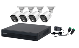 [KIT4DUALLIGHT] KIT DAHUA 4 CAMARAS 2MP SMART DUAL LIGHT DVR 4CH 4 CAMARAS BULLET