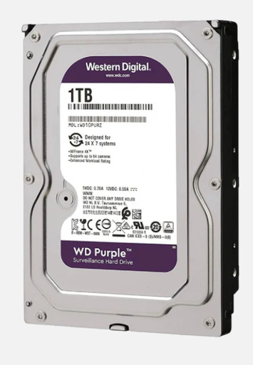 [WD11PURZ] DISCO DURO WD DE 1TB PURPLE PARA VIDEOVIGILANCIA
