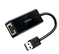 [A66794] ADAPTADOR USB 2.0 UGREEN A ETHERNET RJ45 10/100MBPS (NEGRO)
