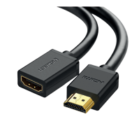 [10140] CABLE HDMI UGREEN HD107 MACHO A HEMBRA 0.5M