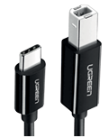 [A72506] CABLE USB-C UGREEN A IMPRESORA 1M (NEGRO)