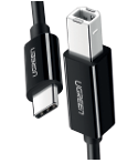 [A66763] CABLE USB-C UGREEN A IMPRESORA 2M (NEGRO)