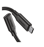 [A74206] CABLE USB-C UGREEN MACHO A USB-C HEMBRA 1M (NEGRO)