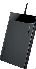 [US221-A67530] ENCLOSURE SATA UGREEN DISCO DURO A USB 2.5" (NEGRO)