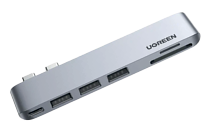 [A74204] HUB2 UGREEN USB-C A 3 PUERTOS USB /MICRO SD/TF/PD