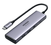 [A71574] HUB UGREEN USB-C 6 PUERTOS (GRIS)
