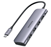 [A70446] HUB UGREEN USB-C 6 PUERTOS USB /HDMI/SD/TF