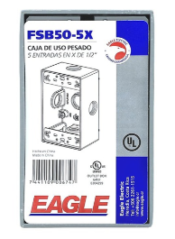 [69969] CAJA AGUILA EMT ELEC METAL 2X4" FSB50-5X