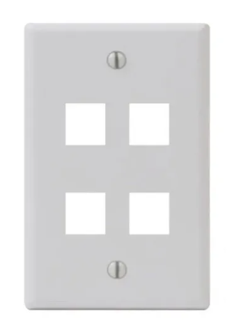 [PLACA-4POS] PLACA DE PARED KEYSTONE 4POS VCELINK