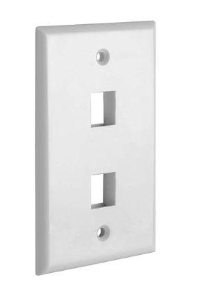 [PLACA-2POS] TAPADERA DE PARED KEYSTONE 2POS VCELINK