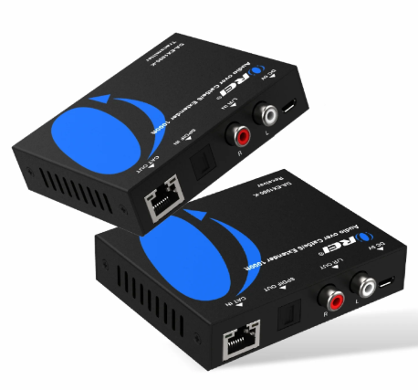 [DA-EX1000-K] EXTENDER AUDIO RCA OREI 5V 900FT EXTIENDE LA SEÑAL DIGITAL OPTICA COXIAL