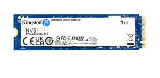 [SNV3S/1000G] UNIDAD DE ESTADO SOLIDO KINGSTON 1TB M.2 2280 NV3 NVME PCIE 4.0 X4 /LECTURA 6.000MB