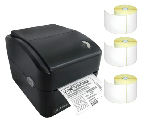 [LDT114] IMPRESORA 3NSTAR LDT114 TERMICA USB 108MM 203DPI PARA ETIQUETAS NEGRA CON CORTADORA