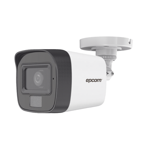 [B8TURBODL(NF)] CAMARA EPCOM BALA TURBO DUAL LIGHT HD 2.8MP 30MTS IR Y LUZ BLANCA CON AUDIO METAL IP67